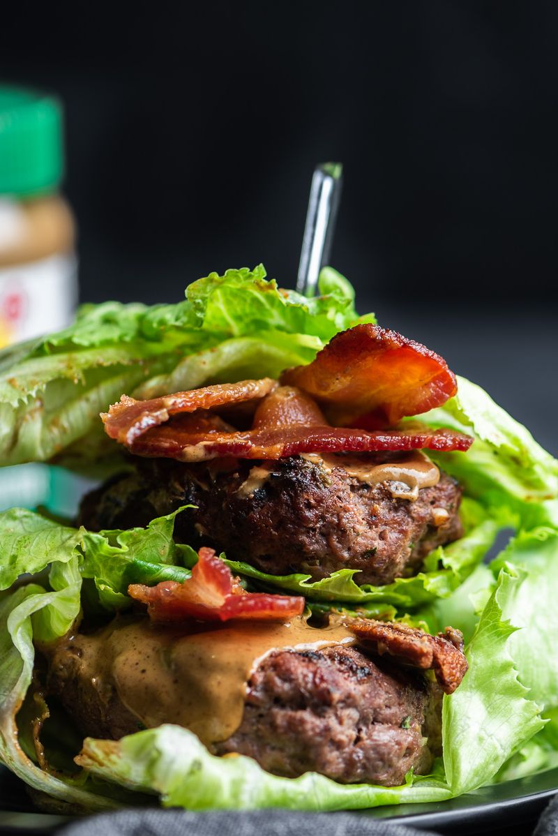 Lettuce Wrapped Bacon Burgers Recipe | The Feedfeed