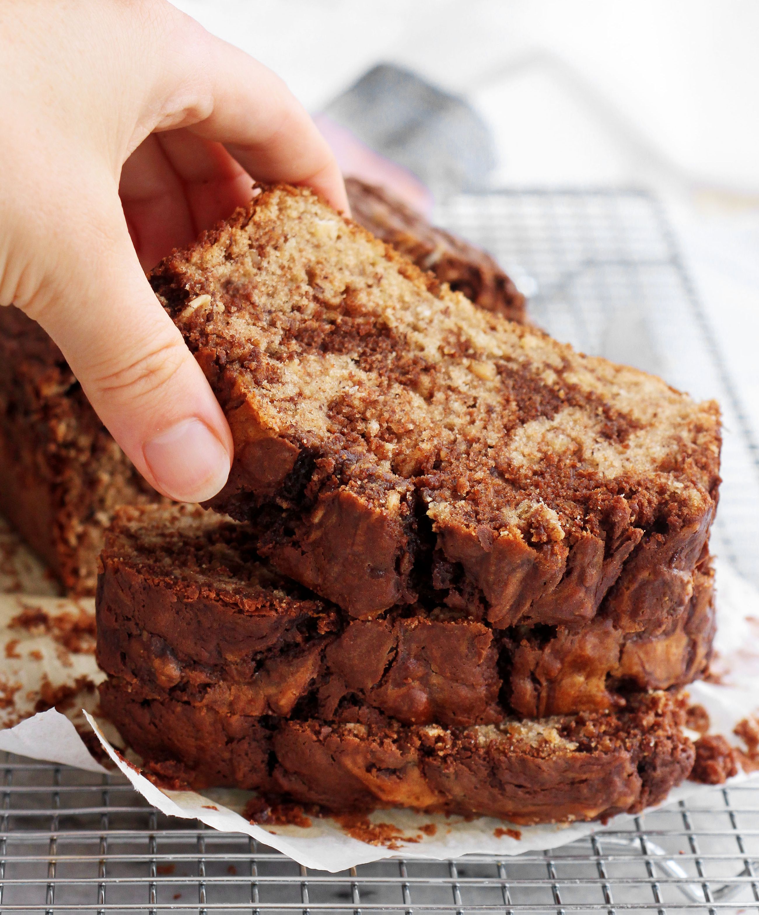 Chocolate, Peanut Butter Swirl Banana Bread Recipe The Feedfeed