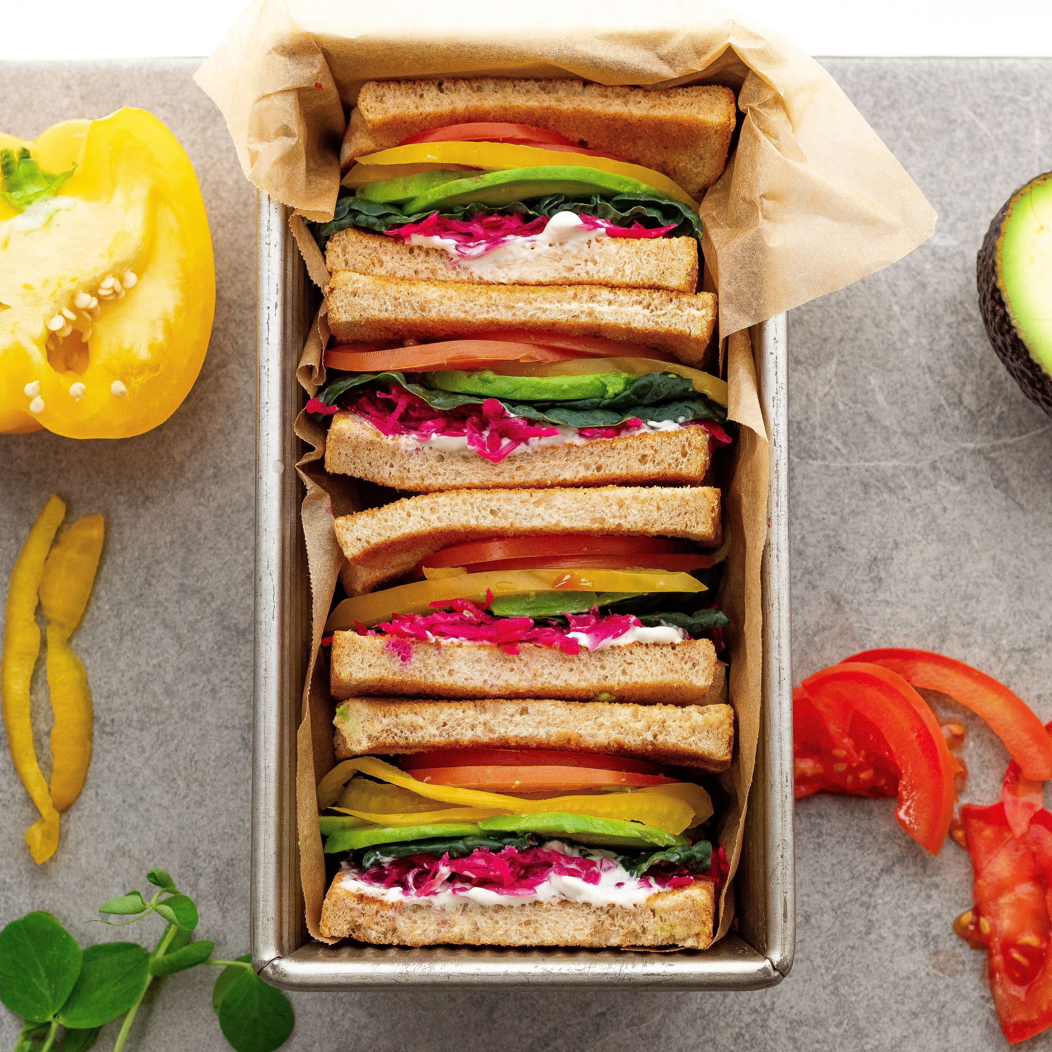 Rainbow Sandwich recipe by Marina Wright The Feedfeed