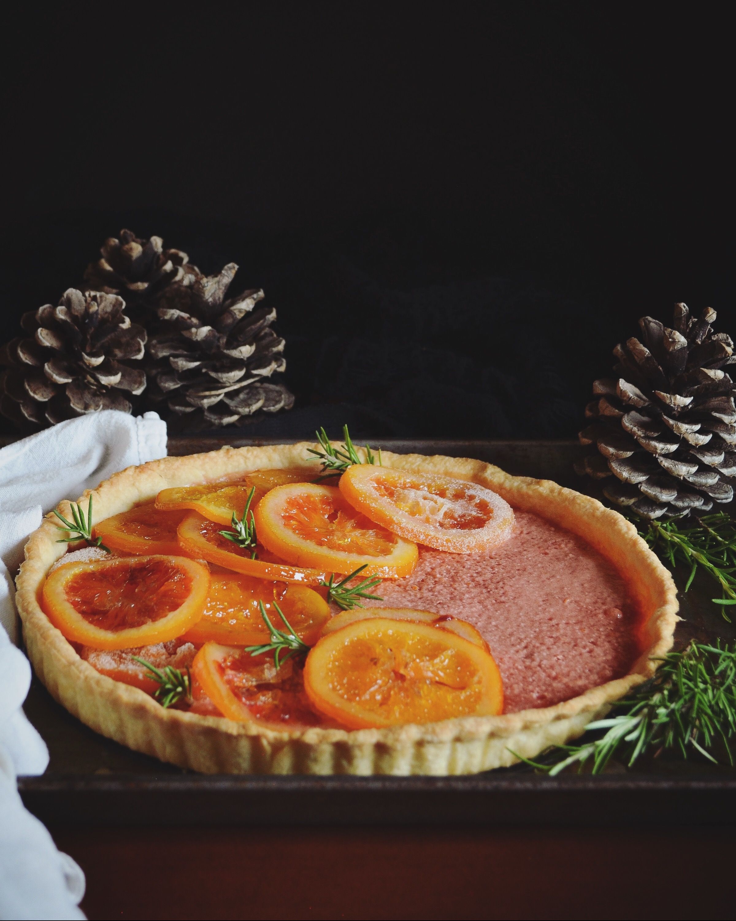 Blood Orange Tart With Candied Oranges Recipe | The Feedfeed