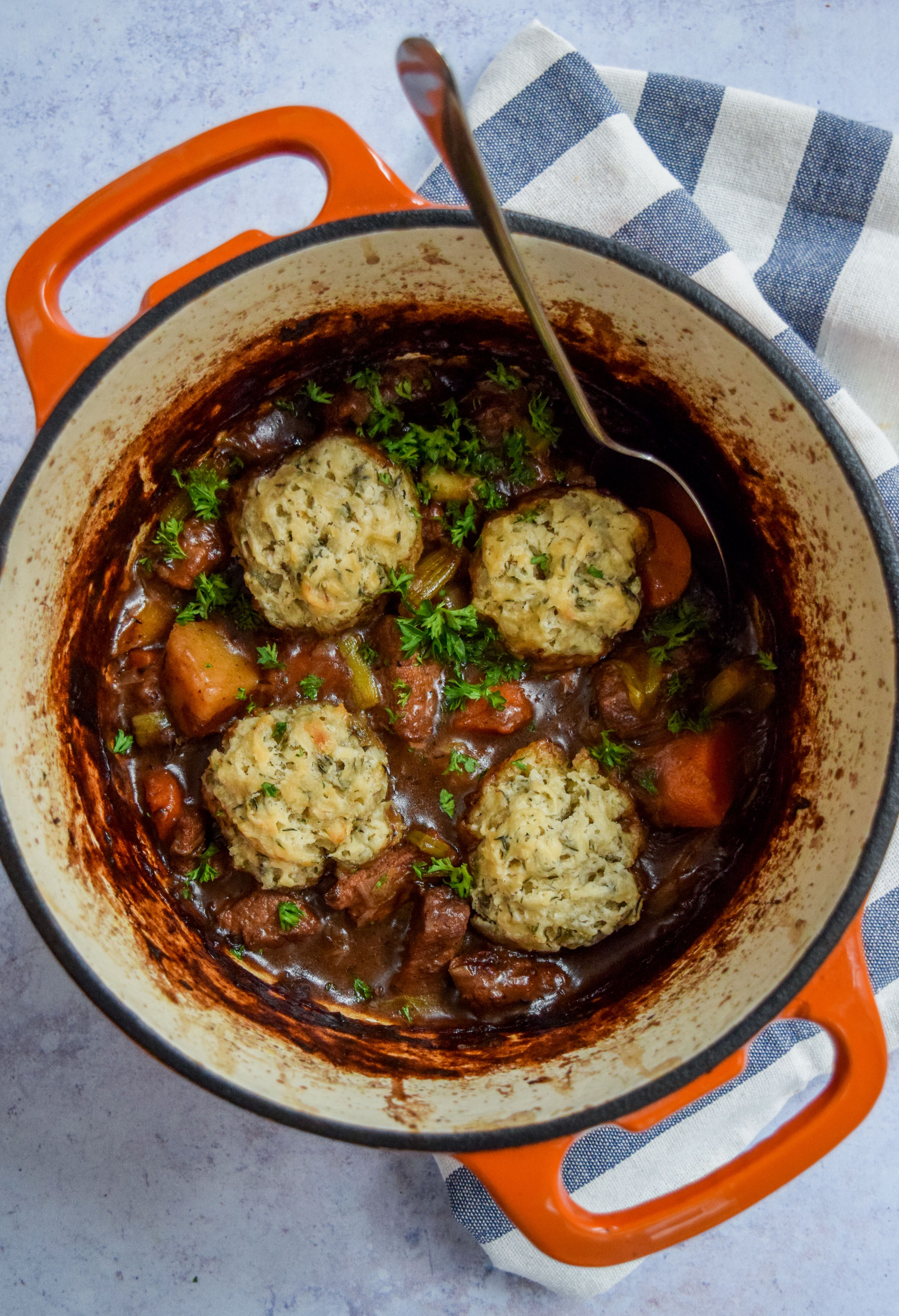 Easy Beef Stew with Thyme Dumplings Recipe | The Feedfeed