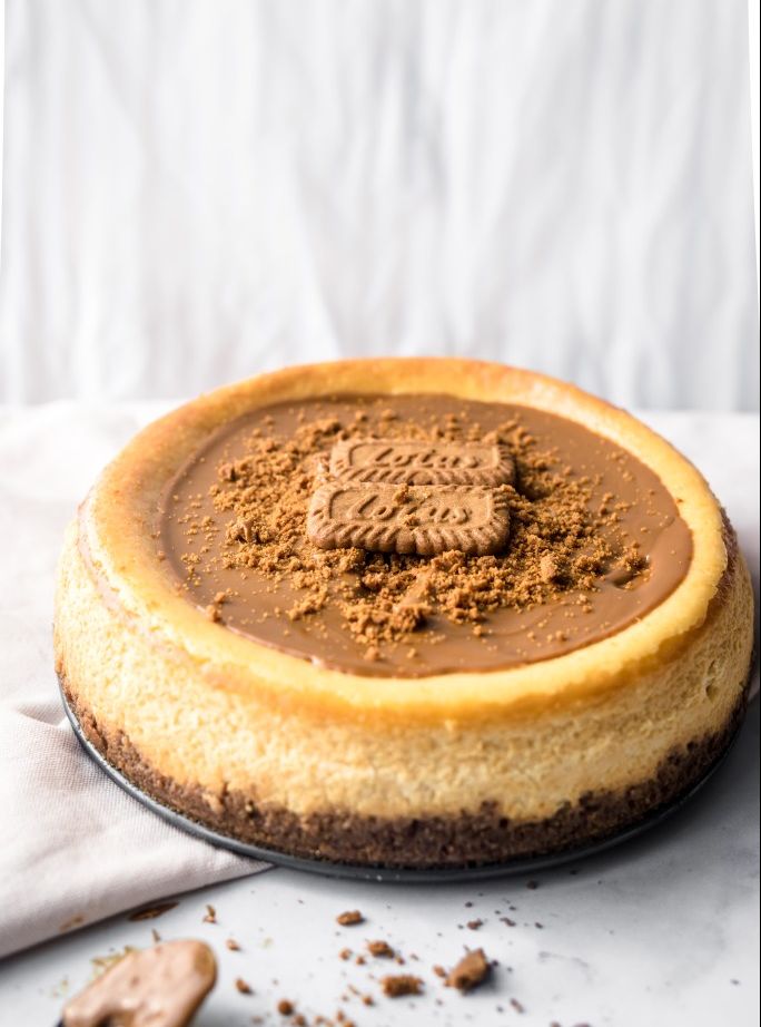 Lotus Biscoff Baked Cheesecake by everylittlecrumb | Quick & Easy