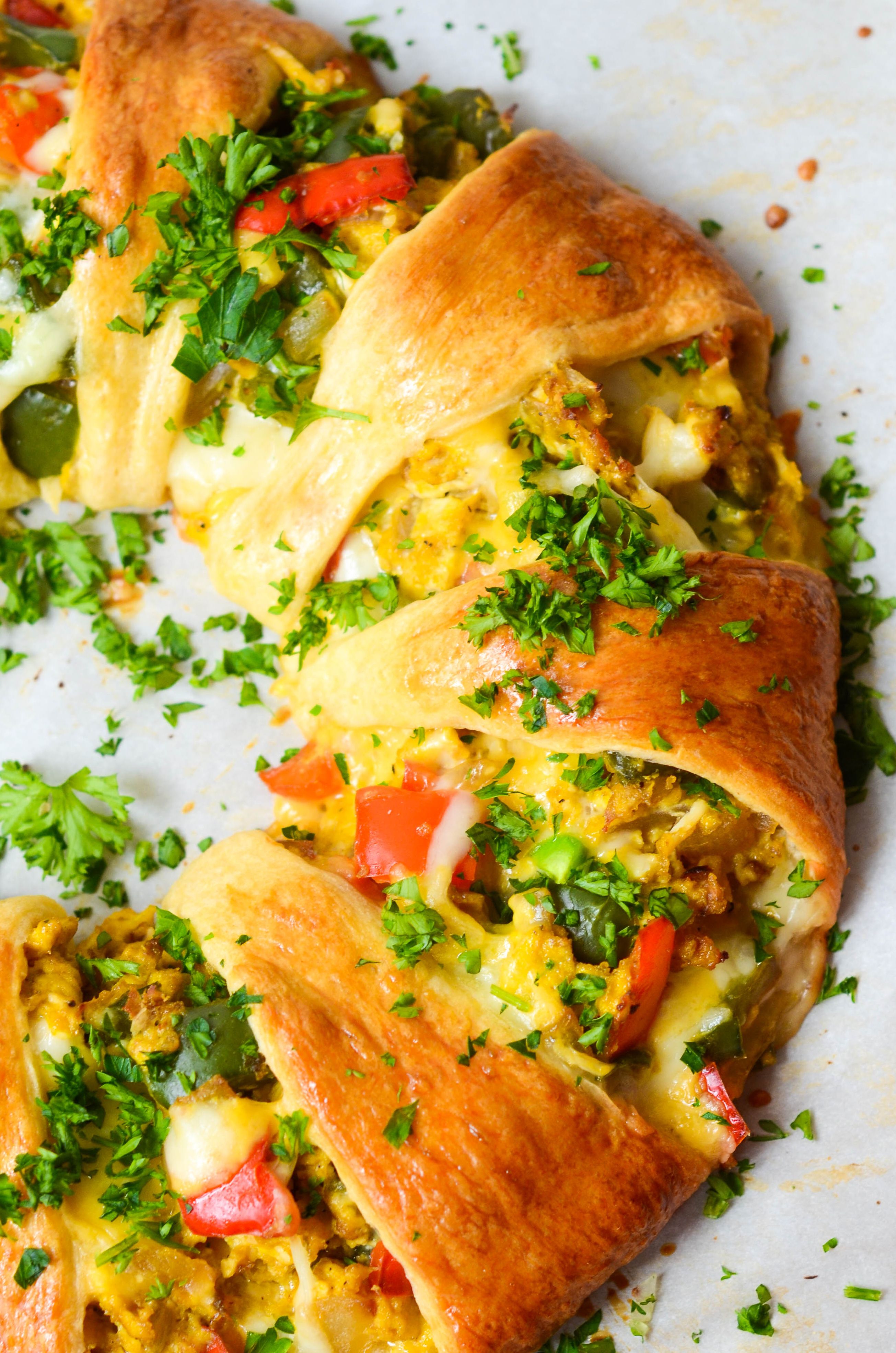 Egg and Vegetable Crescent Roll Bake by wornslapout | Quick & Easy ...
