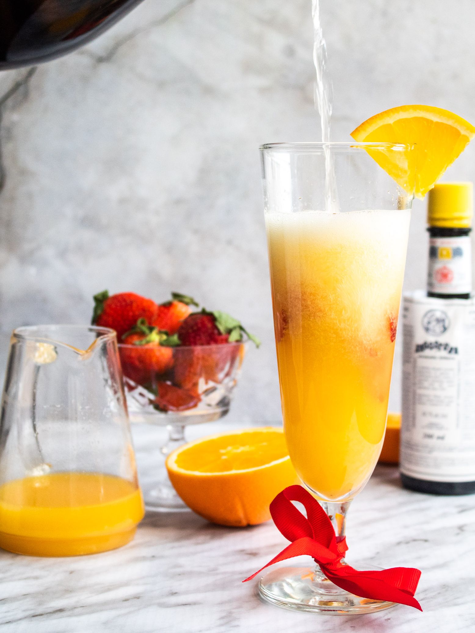 Prosecco Strawberry Mimosas Recipe The Feedfeed