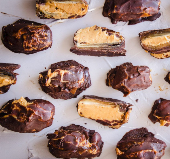 Peanut Butter and Chocolate Stuffed Dates Recipe The Feedfeed