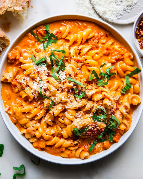 Pasta with Homemade Vodka Sauce Recipe | The Feedfeed