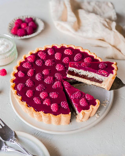 Lamington Tart With Coconut Shortcrust By Rainbownourishments Quick Easy Recipe The Feedfeed 