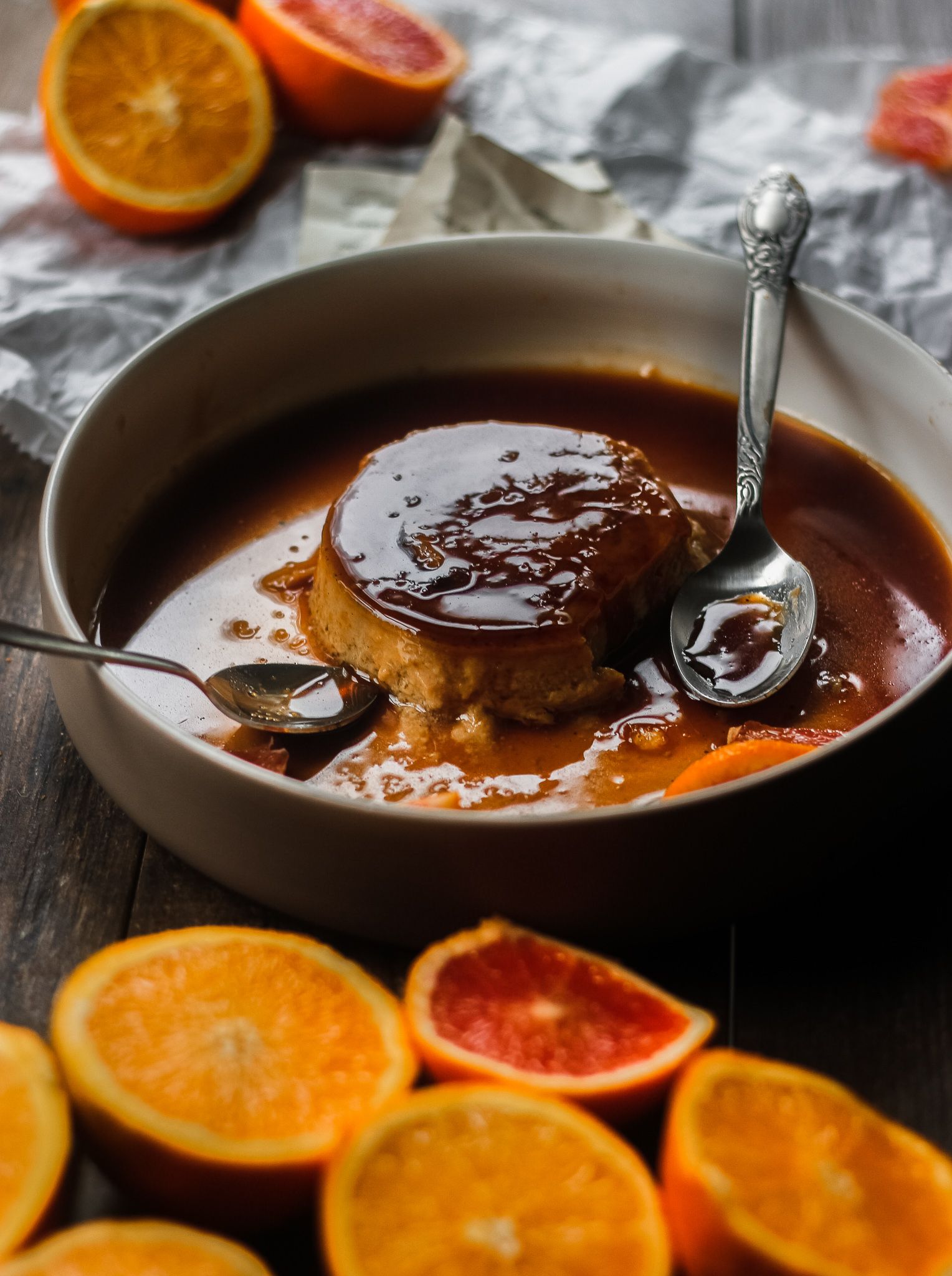 Vegan Orange Creme Caramel Recipe The Feedfeed