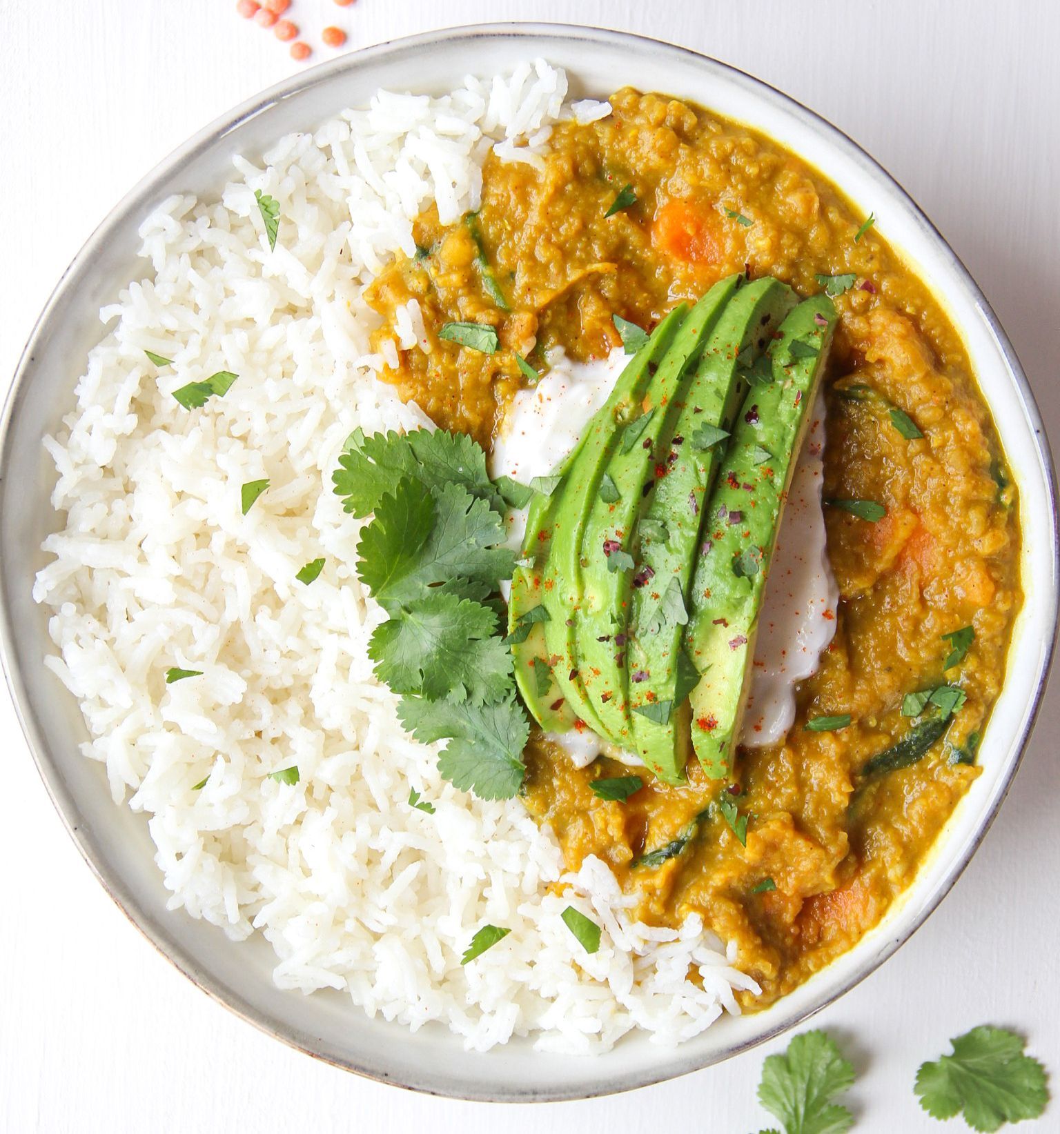 Sweet Potato Dahl with Spinach Recipe The Feedfeed