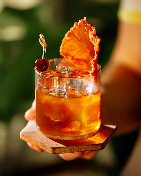 Pineapple Rum Old Fashioned Recipe