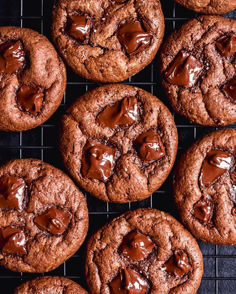 Almond Butter Double Chocolate Cookies-image