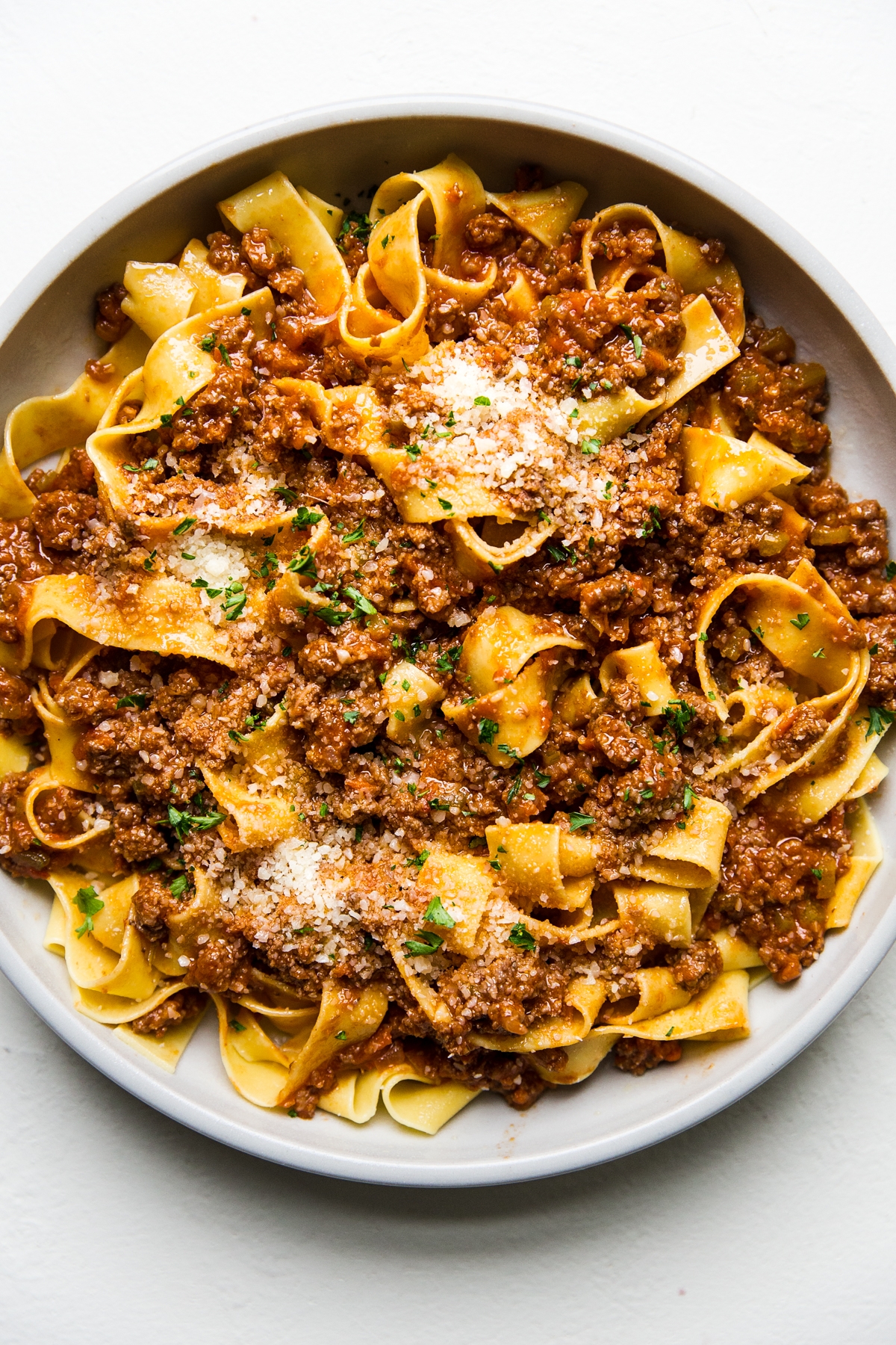 Beef and Pork Bolognese with Pasta Recipe | The Feedfeed