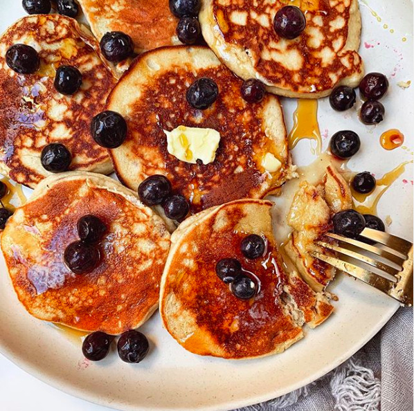 Almond Flour Pancakes with Blueberries by beachsidekitchen | Quick & Easy  Recipe | The Feedfeed
