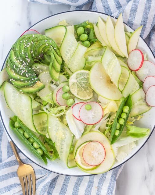 Snap Peas and Avocado Salad - Mayuri's Jikoni