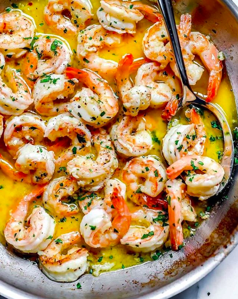 Shrimp in Garlic Lemon Butter Sauce Recipe | The Feedfeed