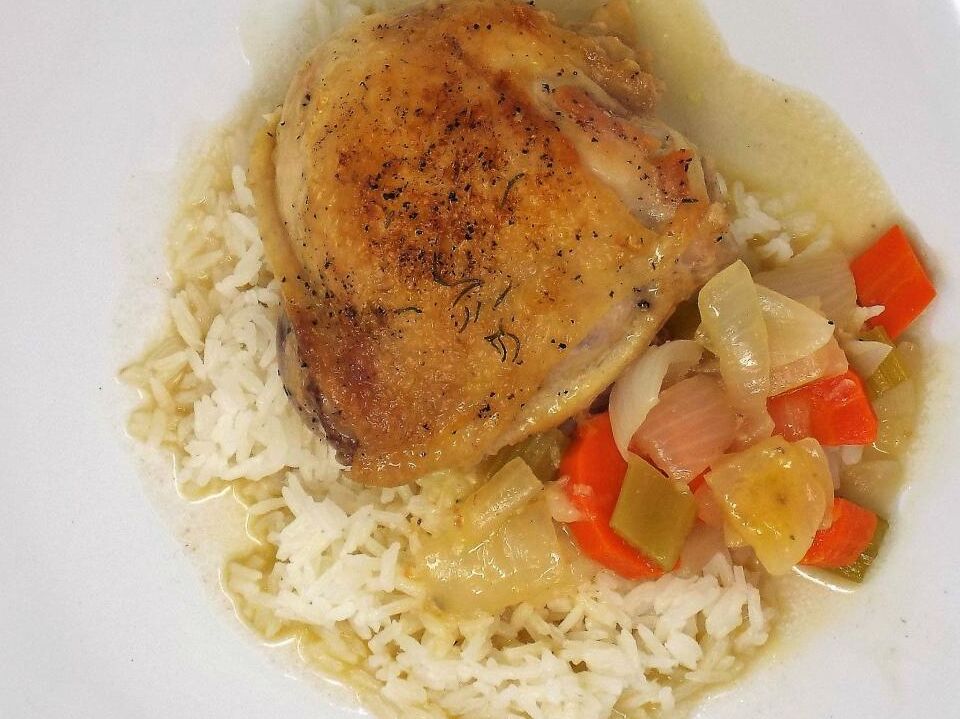 White Wine Braised Chicken and Vegetables Recipe The Feedfeed