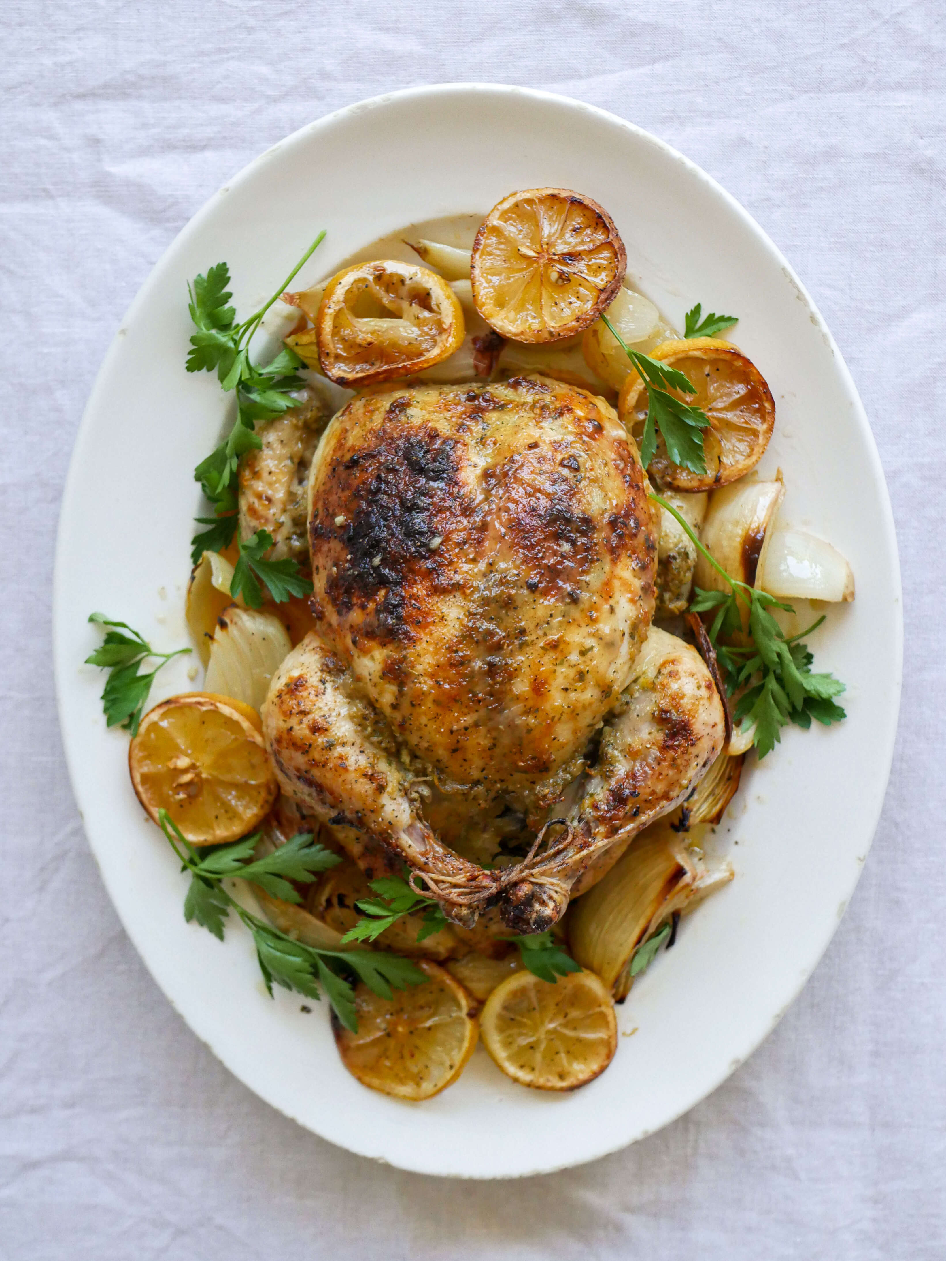 Roasted Chicken Recipe with Garlic Herb Butter – Whole Roasted