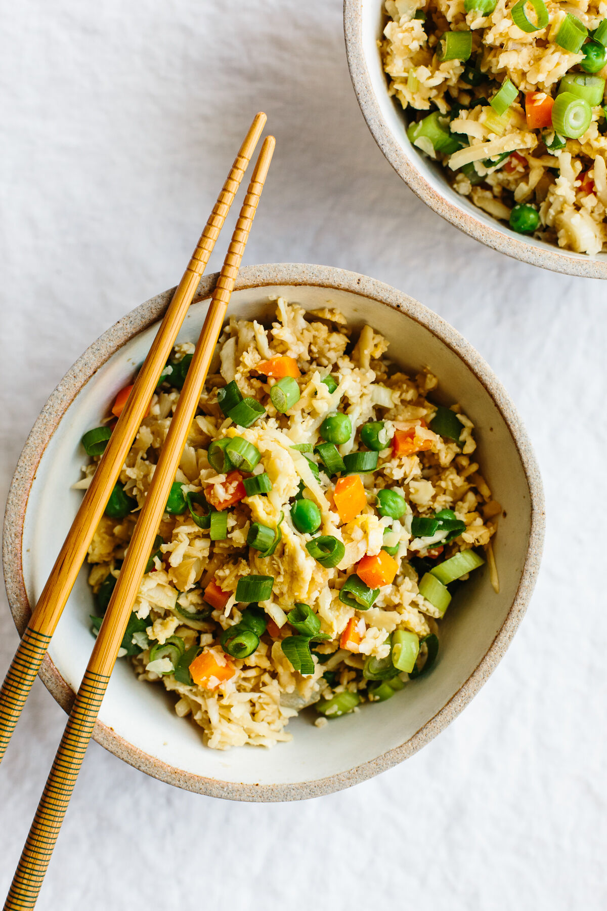 Cauliflower Fried Rice with Peas, Carrots and Scallions | The Feedfeed