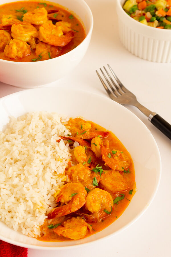 Shrimp Curry With Coconut And Rice By Celebratingflavors Quick And Easy