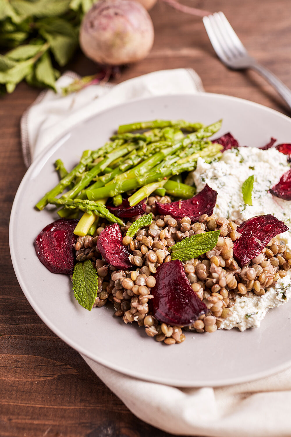 Roasted Beet with Lentils and Ricotta Recipe The Feedfeed