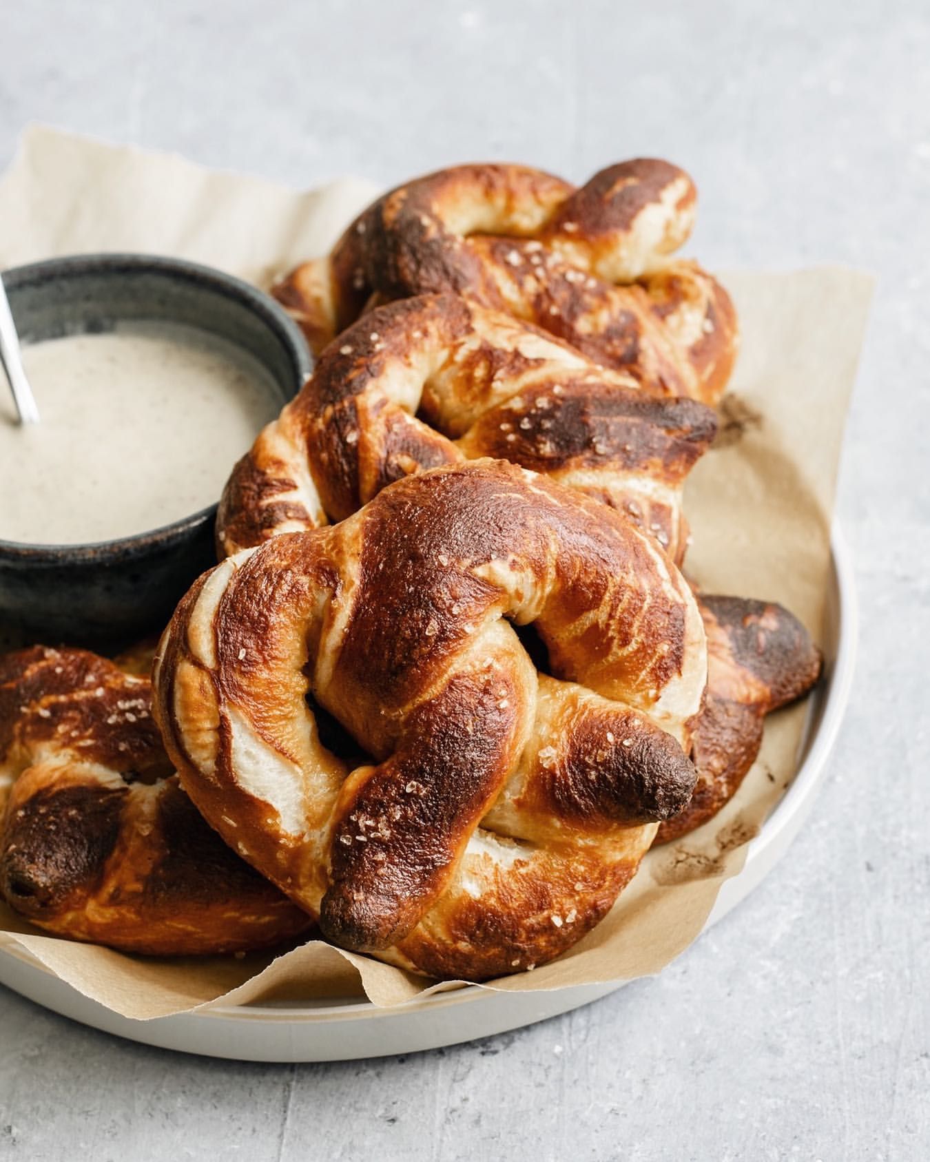 Soft Pretzels with Mustard Beer Sauce Recipe The Feedfeed