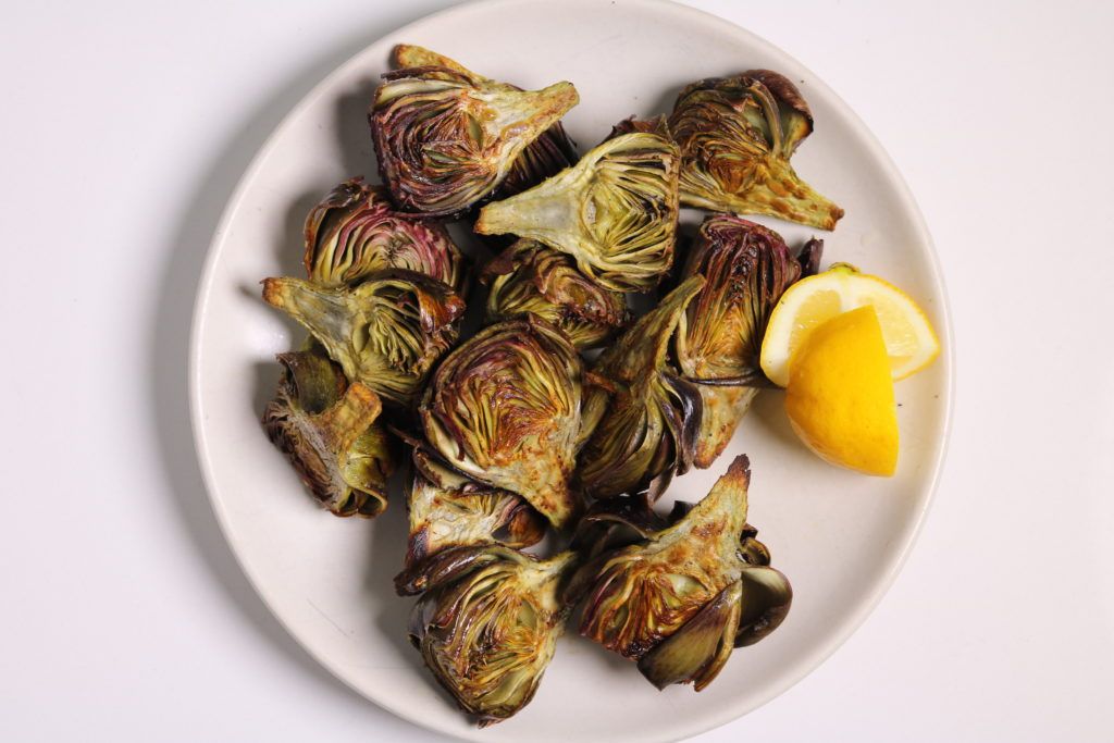 Roasted Baby Artichokes with Lemon by threehungryboysblog Quick