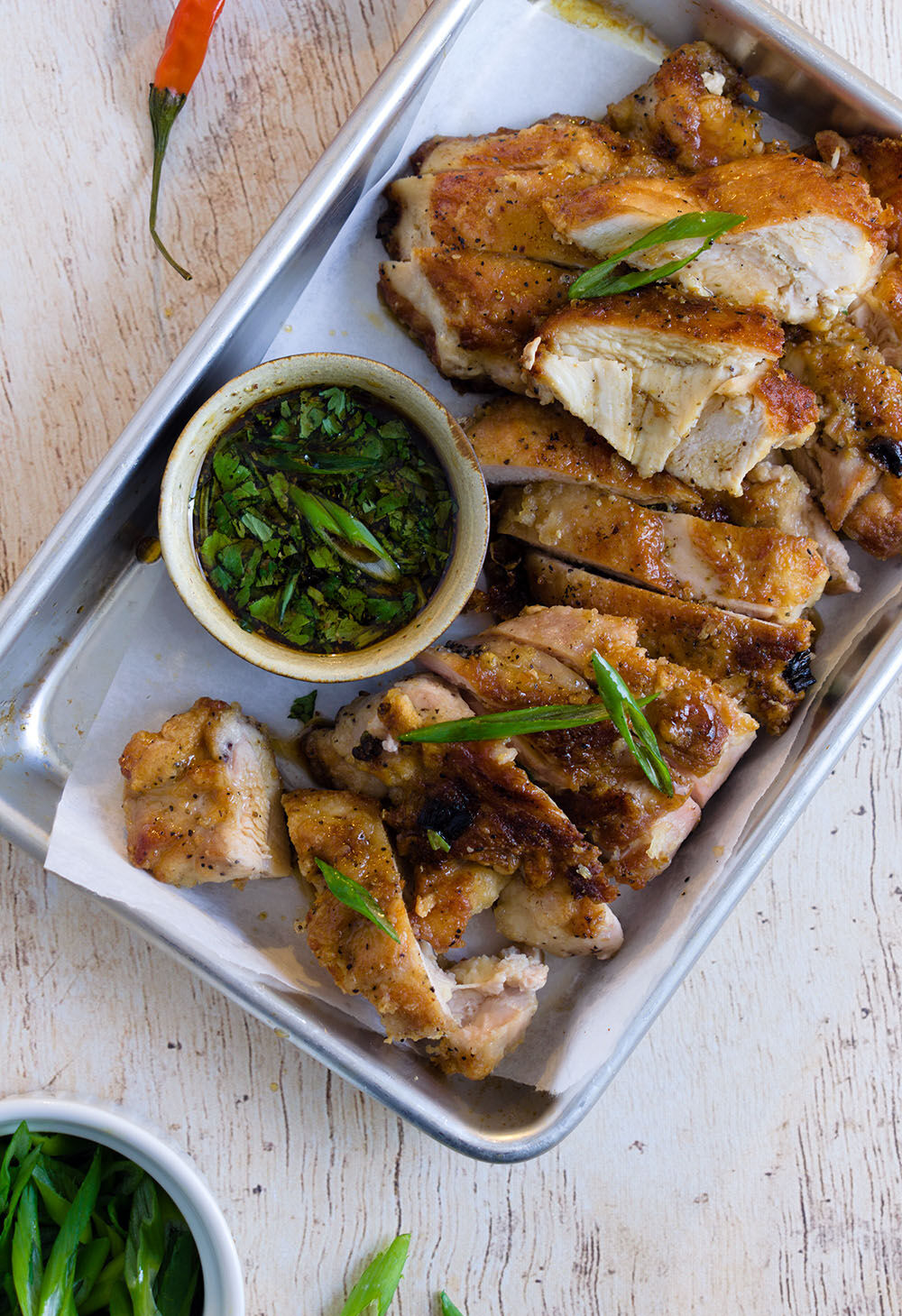 Crispy Soy Ginger Fried Chicken with Chili Sauce Recipe The Feedfeed