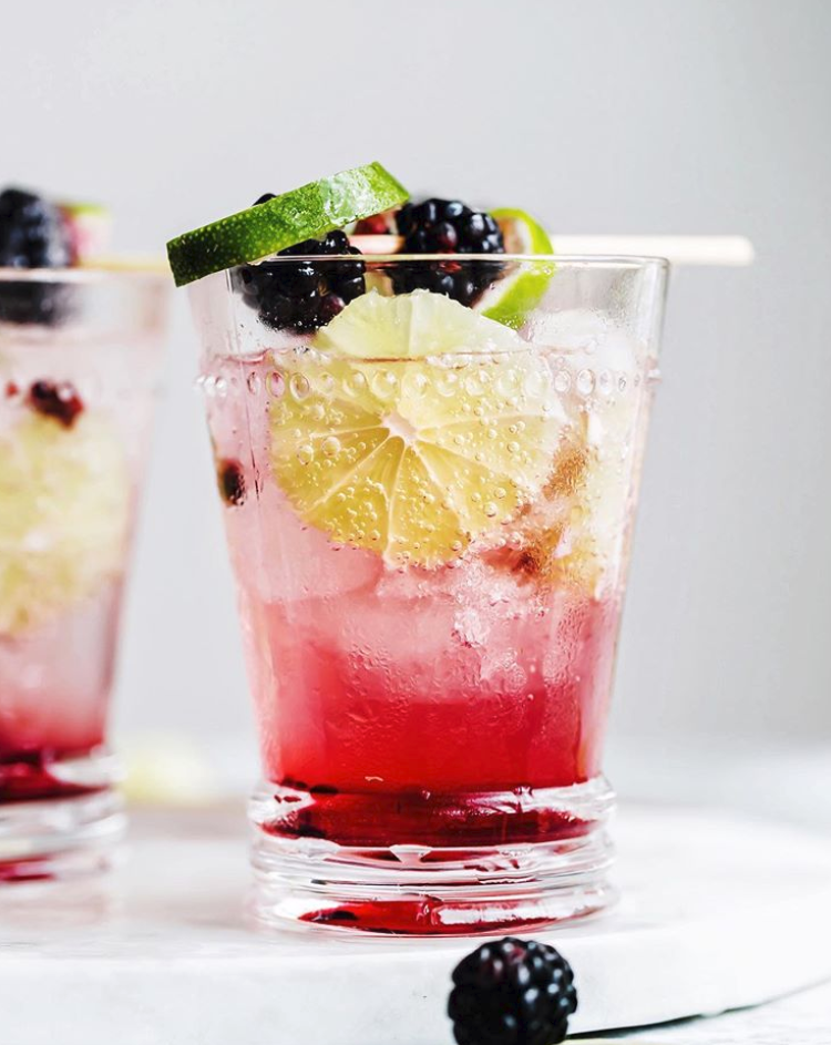 Limeade with Blackberry Lime Syrup Recipe | The Feedfeed