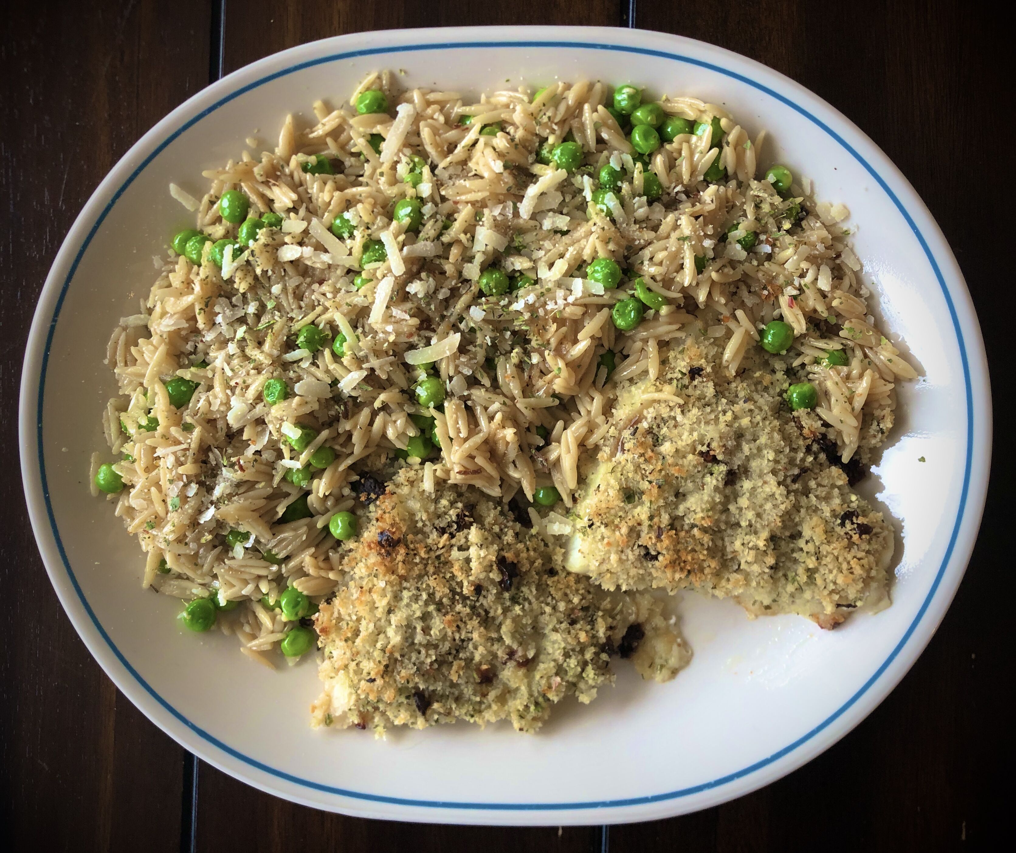 Herbed Butter Crusted Cod with Orzo Recipe The Feedfeed