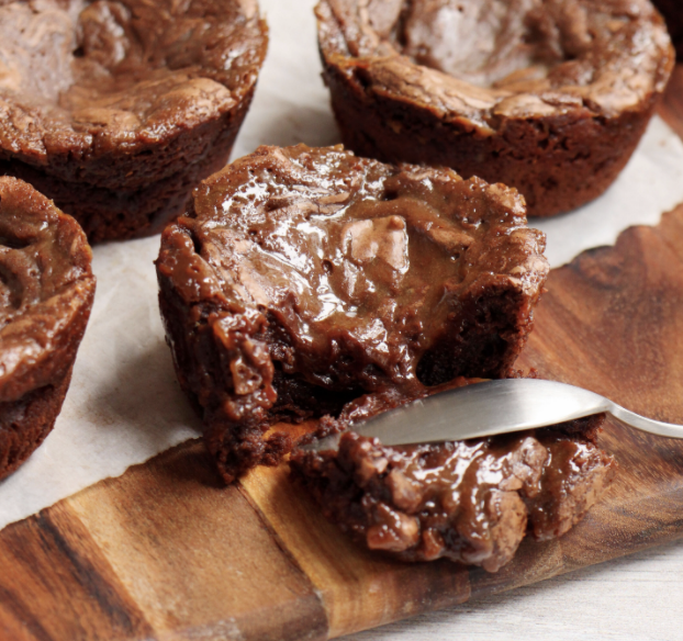 Salted Caramel Fudge Brownies with Molten Center Recipe The Feedfeed