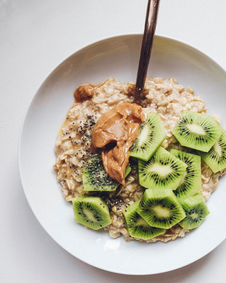 Peanut Butter, Kiwi, Oatmeal Recipe The Feedfeed