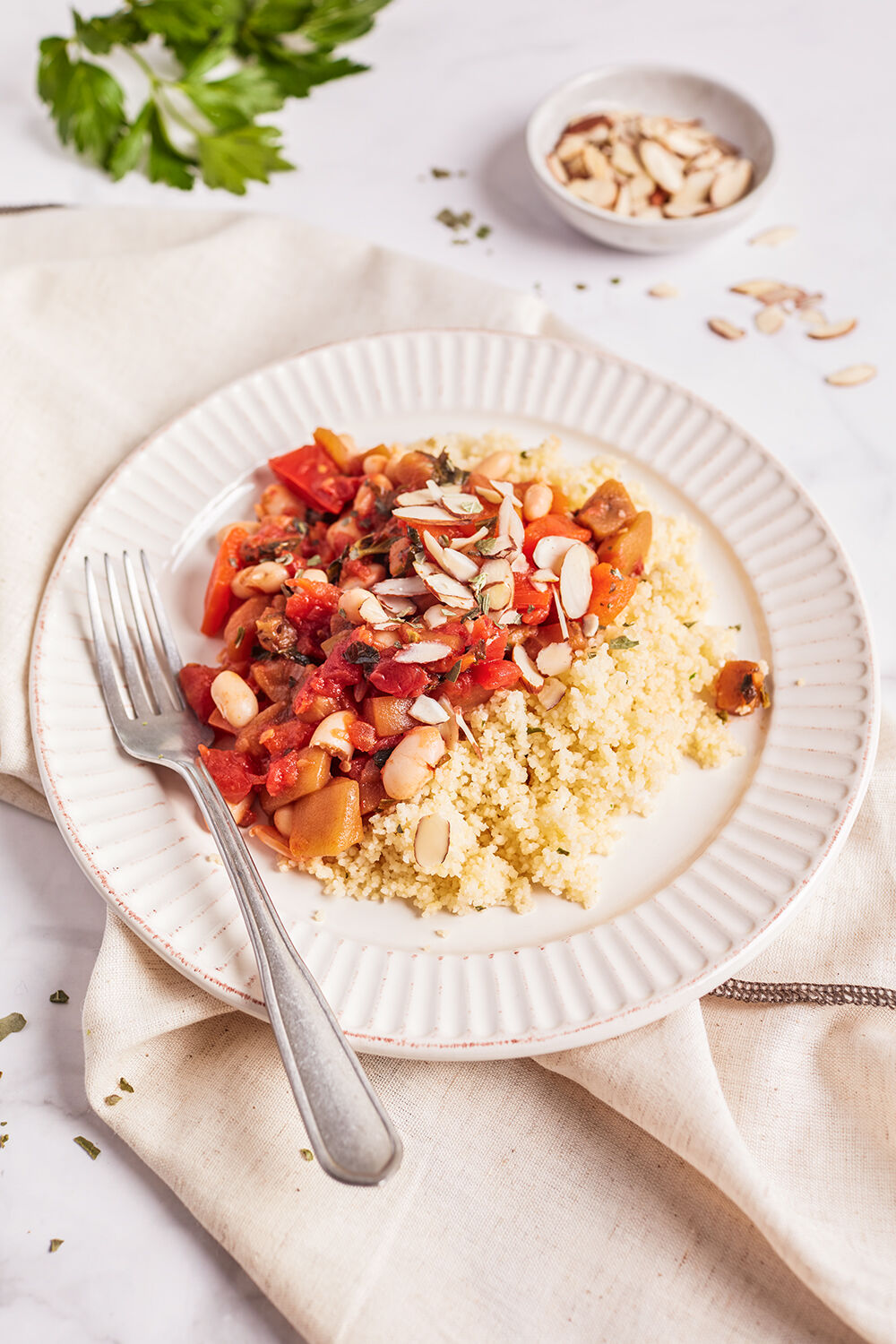 Eggplant and Bell Pepper Stew with Couscous Recipe The Feedfeed