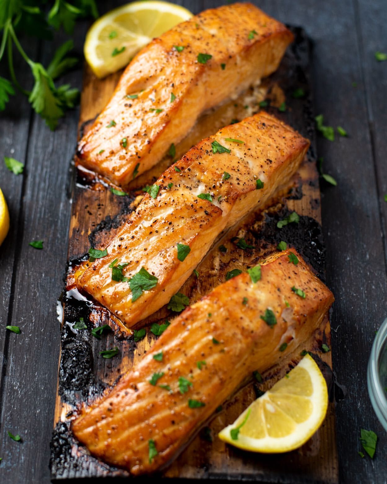 Cedar plank 2024 roasted salmon