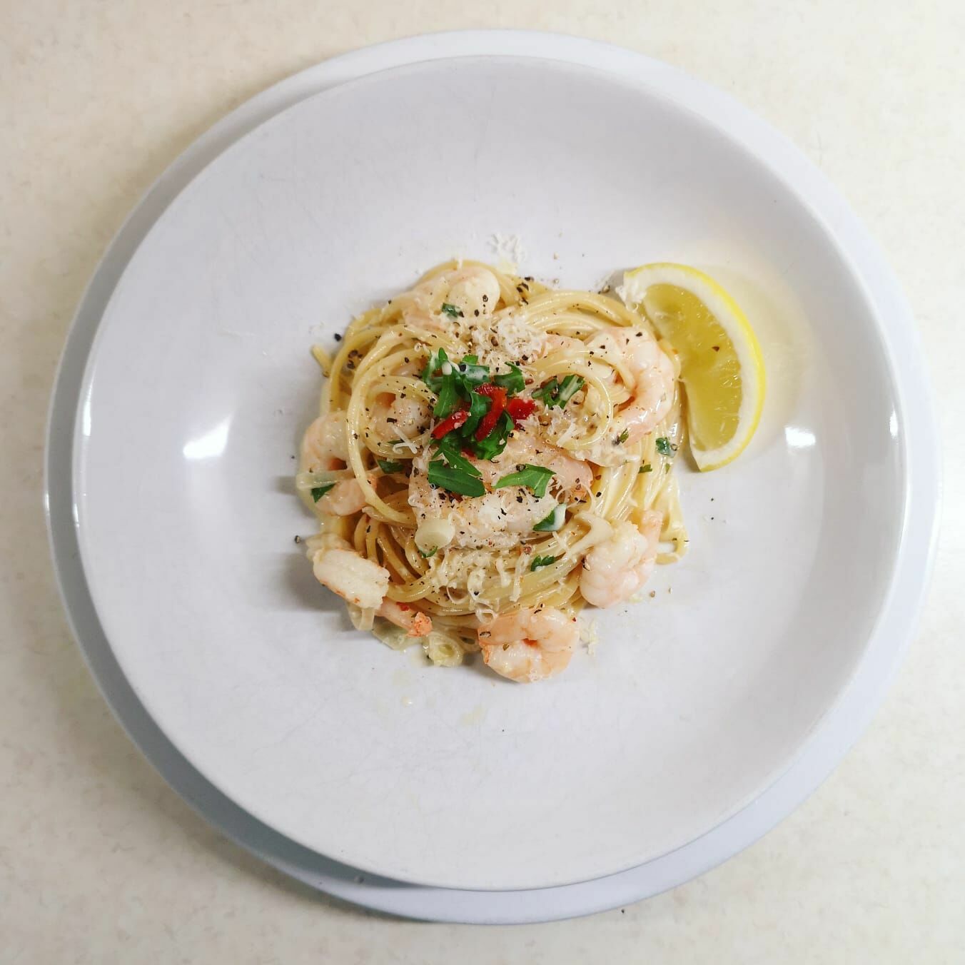 Creamy Pasta with Garlicky King Prawns by  | Quick &  Easy Recipe | The Feedfeed