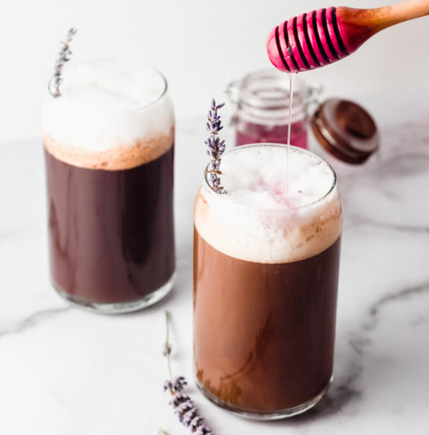 Homemade Sweet Cream Cold Brew - Lychee & Lavender