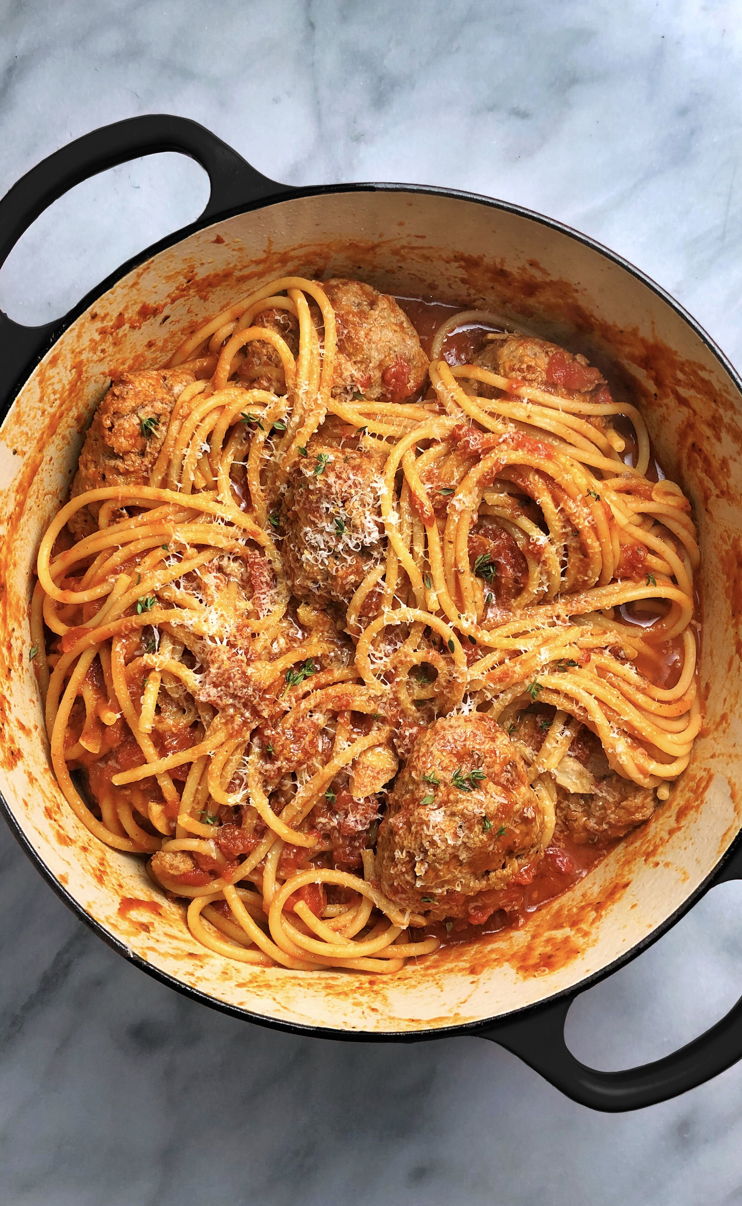 Classic Spaghetti with Meatballs recipe by Jake Cohen | The Feedfeed