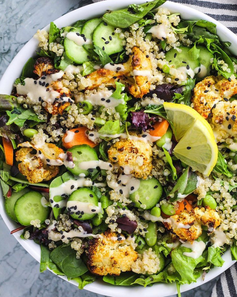 Roasted Cauliflower Salad With Creamy Tahini Dressing Recipe By Catherine Perez Ms Rd Ldn The Feedfeed,13 Cup In Ml