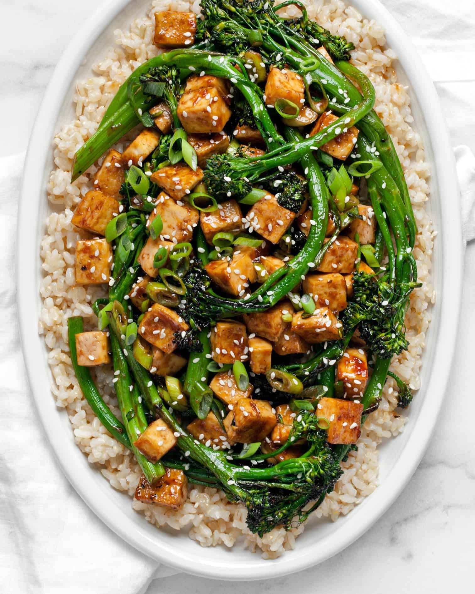 Teriyaki Tofu And Broccolini Recipe | The Feedfeed