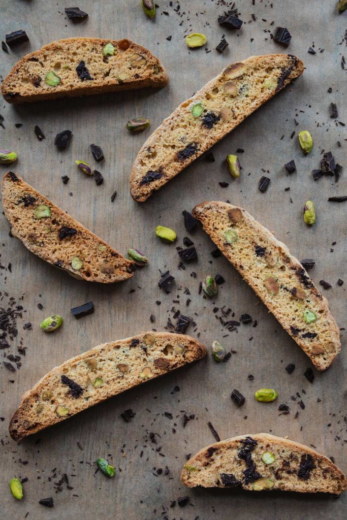 Chocolate Chip Pistachio Biscotti Recipe The Feedfeed