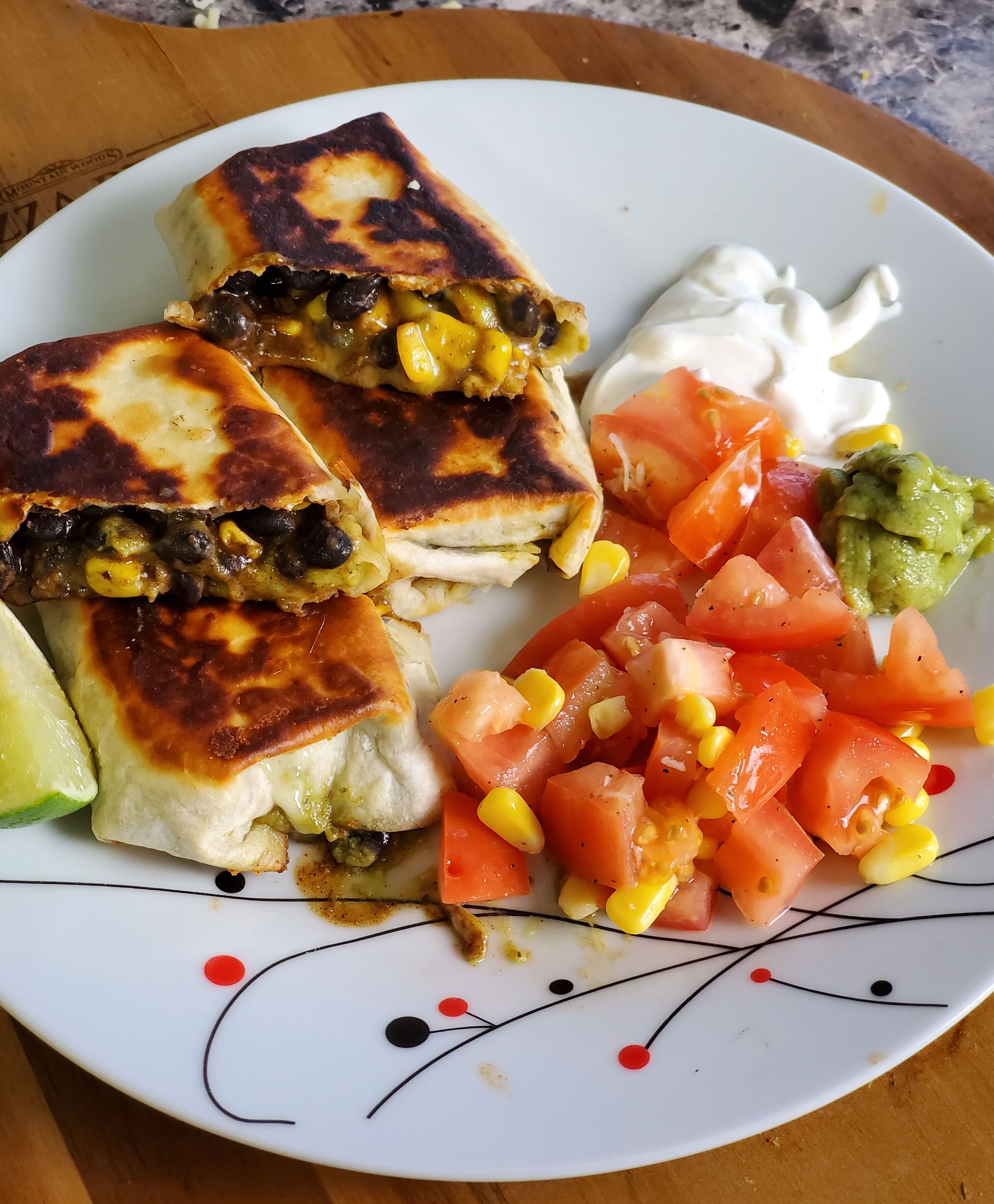 Chicken-and-Black Bean Chimichangas Recipe