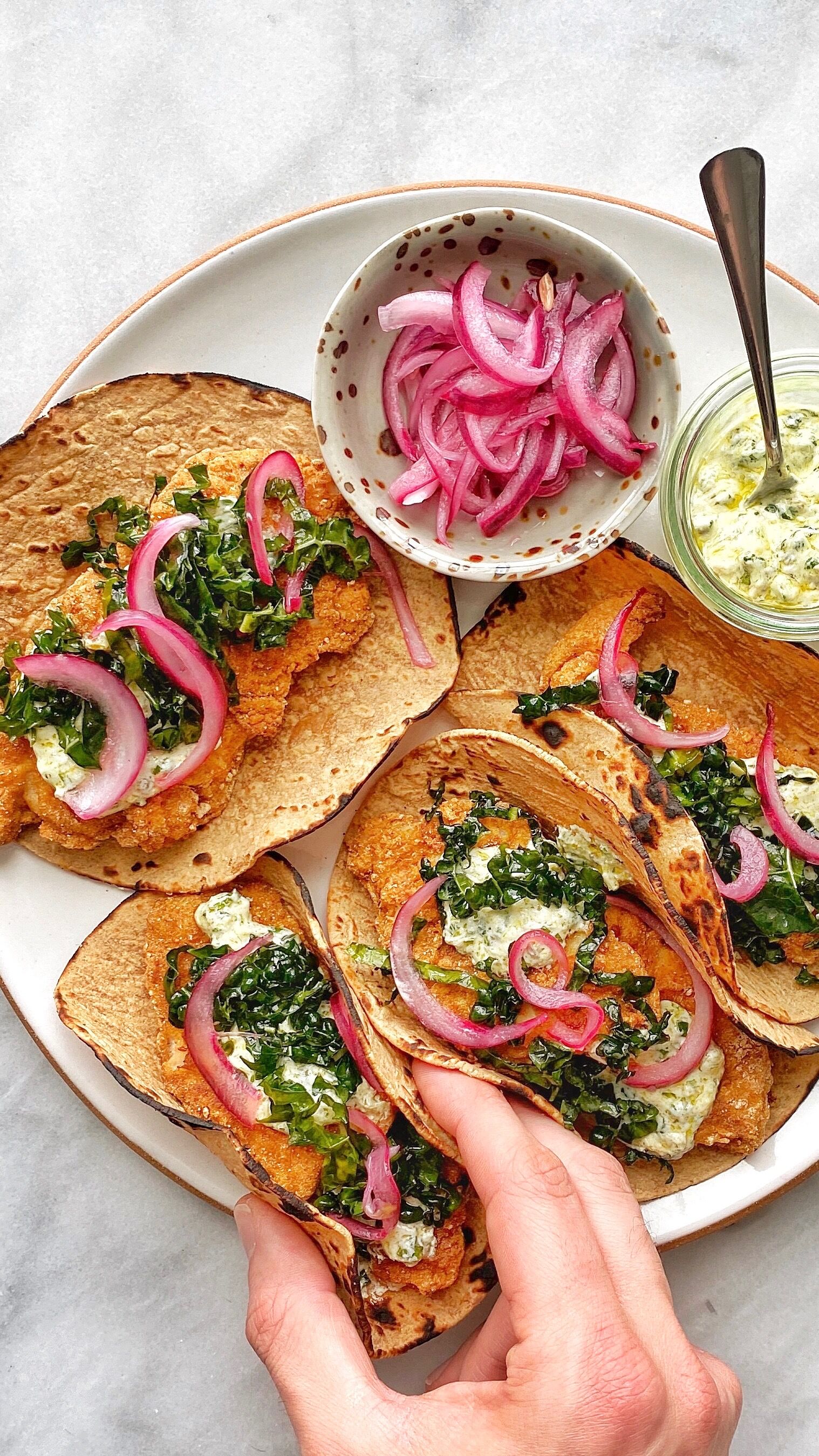 How to Make CAULIPOWER Chicken Tender Tacos Video Recipe The Feedfeed