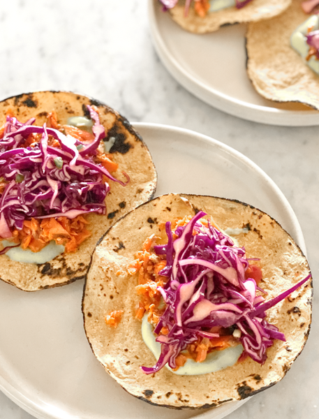 Cajun Roasted Salmon Tacos With Napa Slaw And Spicy Lime Yogurt Dressing Recipe By Jenny Liu The Feedfeed