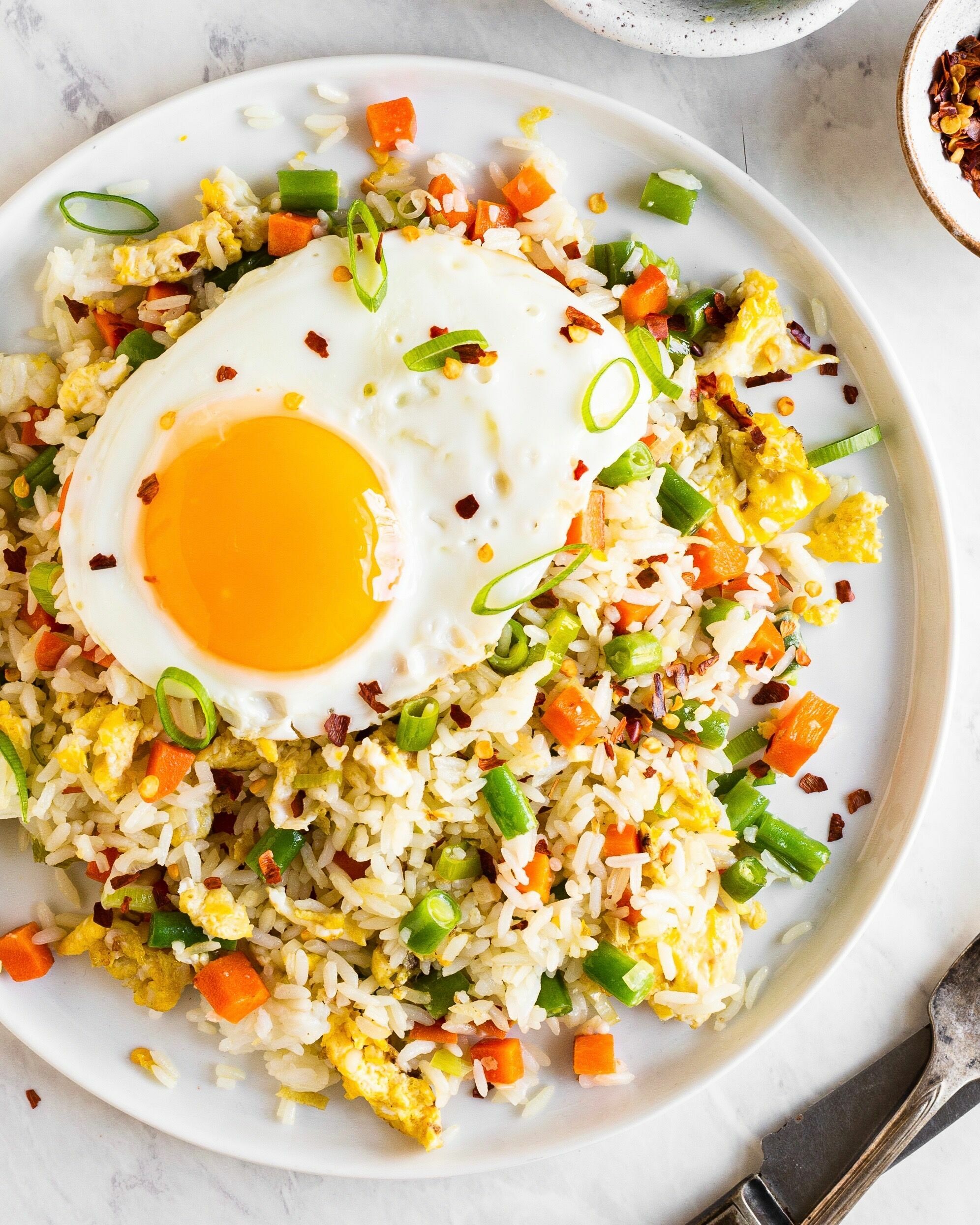 Vegetable Fried Rice With Egg