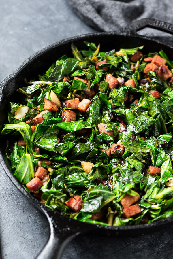 Collard Greens with Ham by chelseajoyeats Quick & Easy Recipe The Feedfeed