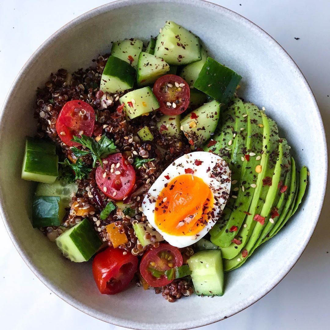 quinoa salad with avocado