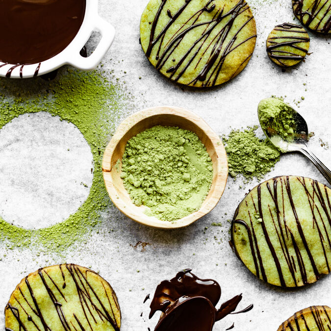 Matcha Green Tea Shortbread Cookies Recipe The Feedfeed