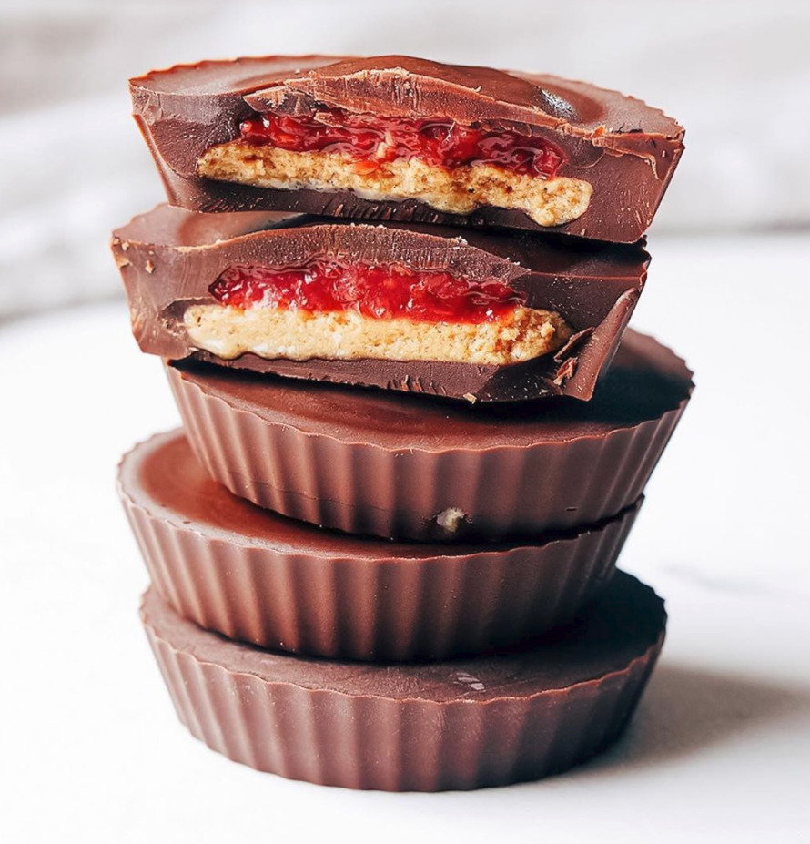Peanut Butter And Jelly Chocolate Cups Recipe By Elif Y The Feedfeed,White Chicken Chili Crockpot Recipe