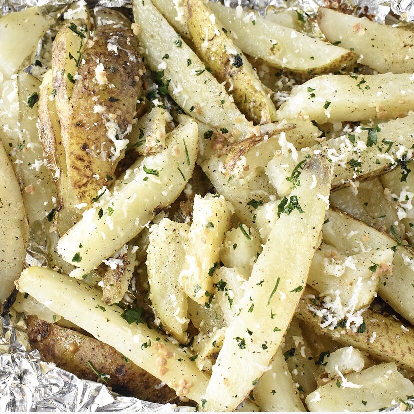 Garlic Butter Oven Potato Slices Recipe The Feedfeed
