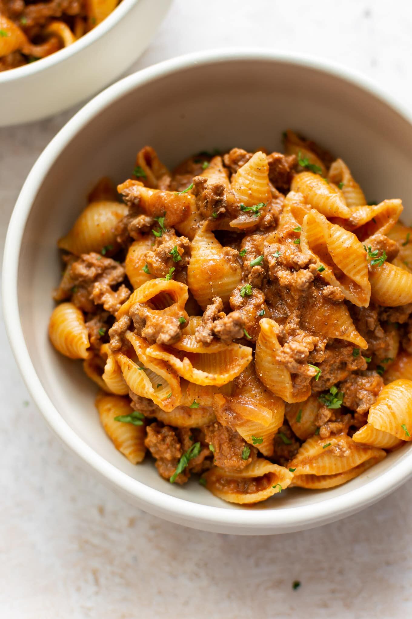 Creamy Beef Shell Pasta Recipe The Feedfeed