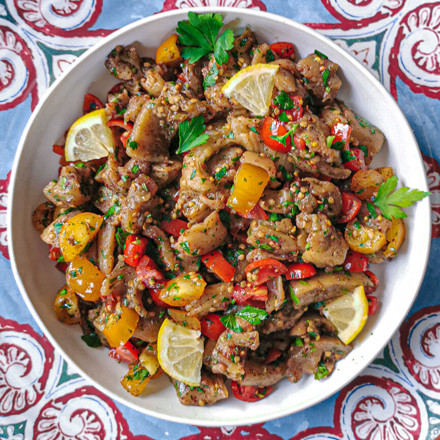 Sumac Eggplant and Tomato Salad Recipe The Feedfeed